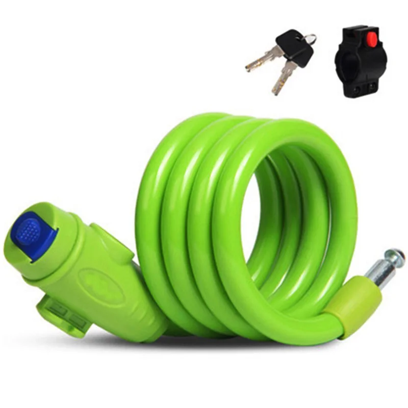 Велосипедный замок со стальной проволокой и защитой от кражи 110 см|Велосипедный