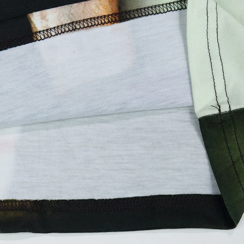 Печать сумасшедший футболки 3D печатные мужские мода 2016 популярные с коротким