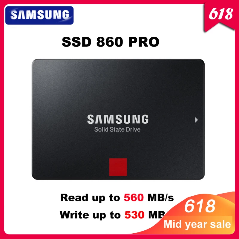 SAMSUNG SSD 860 PRO 256 ГБ 512 Внутренний твердотельный диск HDD жесткий SATA3 2 5 дюймов ноутбук