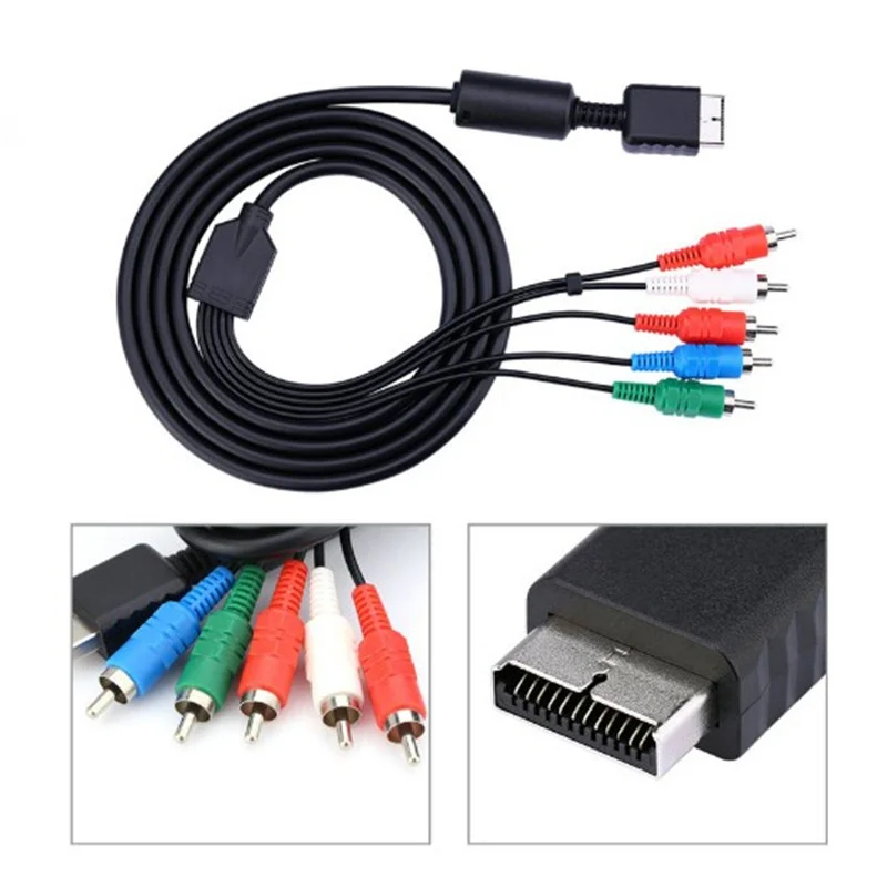 Для PS2 PS3 TV AV Video Audio R20 аналоговый Многокомпонентный кабель 6 футов (1 8 м) для Playstation 2