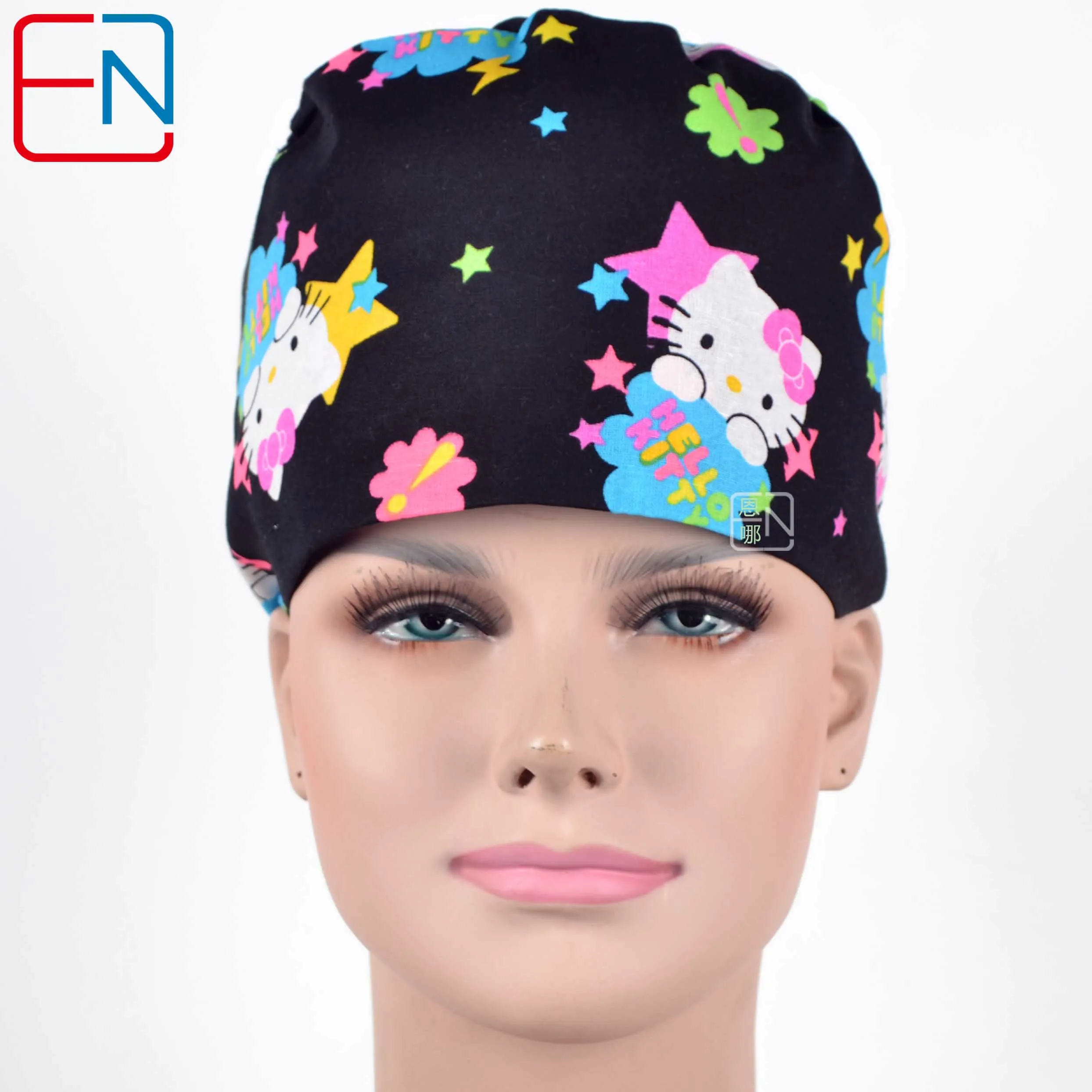 cap only Новые Хирургические колпачки, медицинские новые Хирургические колпачки, маска для мужчин и женщин со свитером, хлопок, медицинские колпачки с принтом унисекс - Цвет: cap only