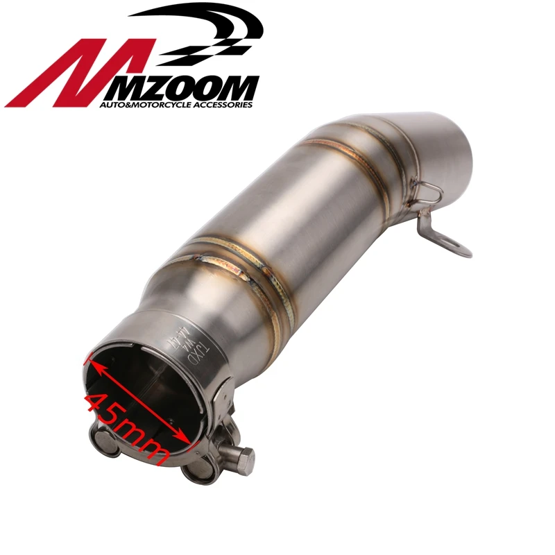 Бесплатная доставка Мотоцикл выхлопная труба глушителя центральная разъем для yamaha R6 06 14|motorcycle exhaust pipe