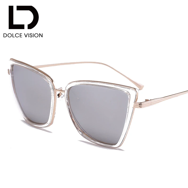 Женские солнцезащитные очки dolce&ampvision кошачий глаз с покрытием Модные оттенки