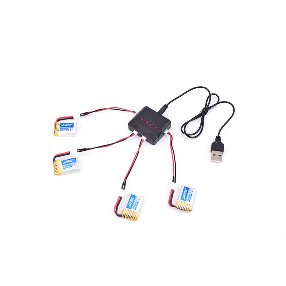 4 шт. JJRC H36 3 7 V 150mAh 30C Lipo батарея и USB зарядное устройство X4-016 для RC Mini Quadcopter Drone |