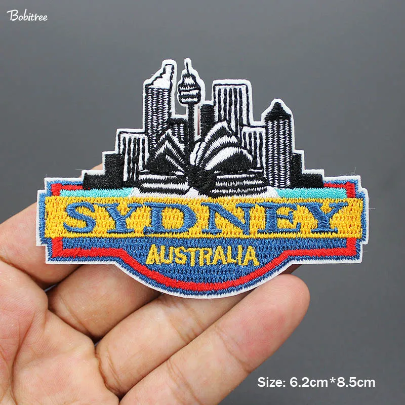 Новая одежда SYDNEY Motif нашивки значки железная вышивка аппликация на одежду для куртки джинсы рюкзак значки