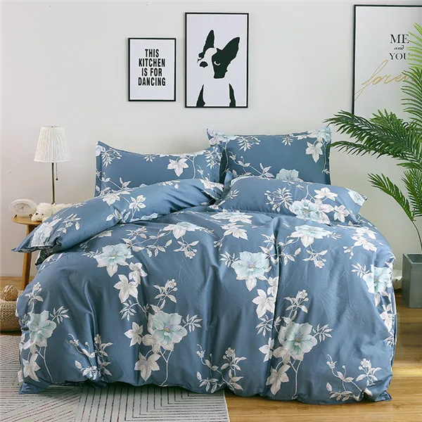 style8 Хлопок, набор постельного белья в скандинавском стиле, 4 шт., пододеяльник с геометрическим рисунком, пододеяльник, простыня, простыня, наволочка - Цвет: style8