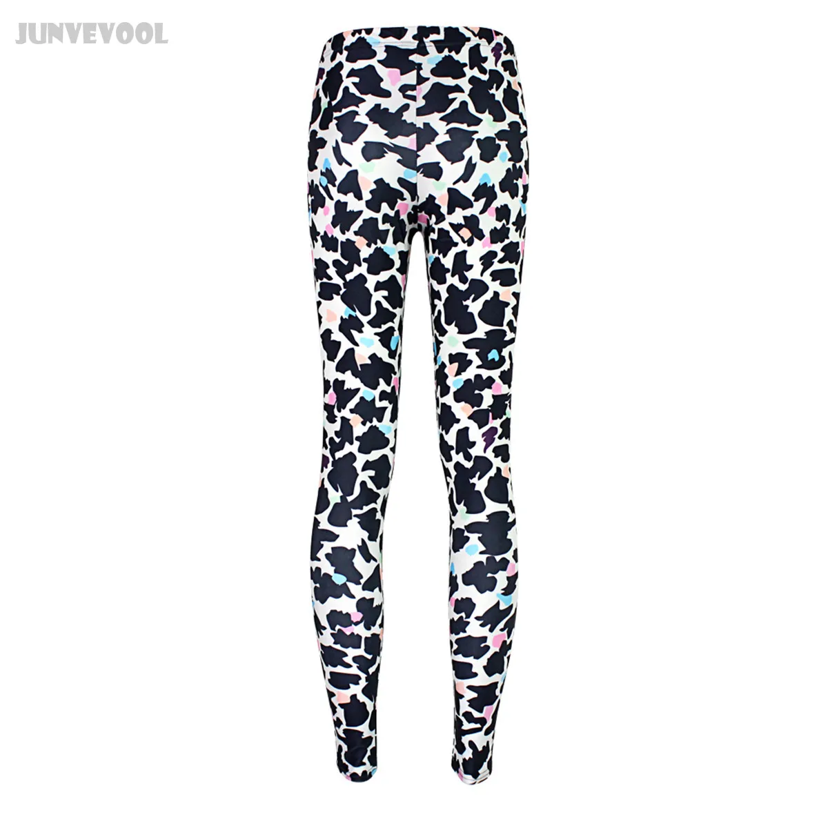 Глянцевые леггинсы женские сексуальные черные леопардовые панк Клубная одежда в