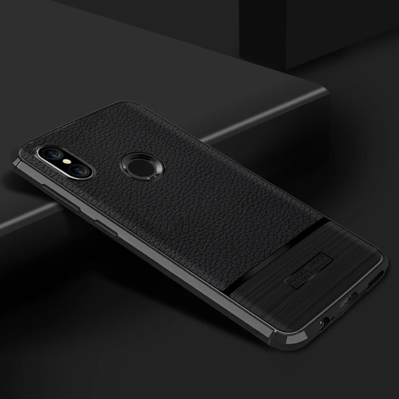 Кожаный чехол для телефона с рисунком личи Xiaomi Redmi Note 5 Pro Чехол тонкий Силиконовый