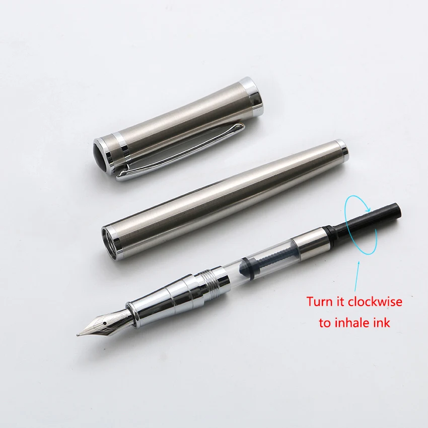 Ручка перьевая из чистой нержавеющей стали 0 5 мм 1 шт. |