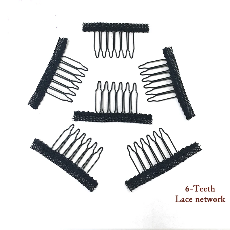 

20pcs Hair Clips In Human Hair Extension And Hair Clip For Wigs Small Wire Spring Comb For Wig/hair Weft