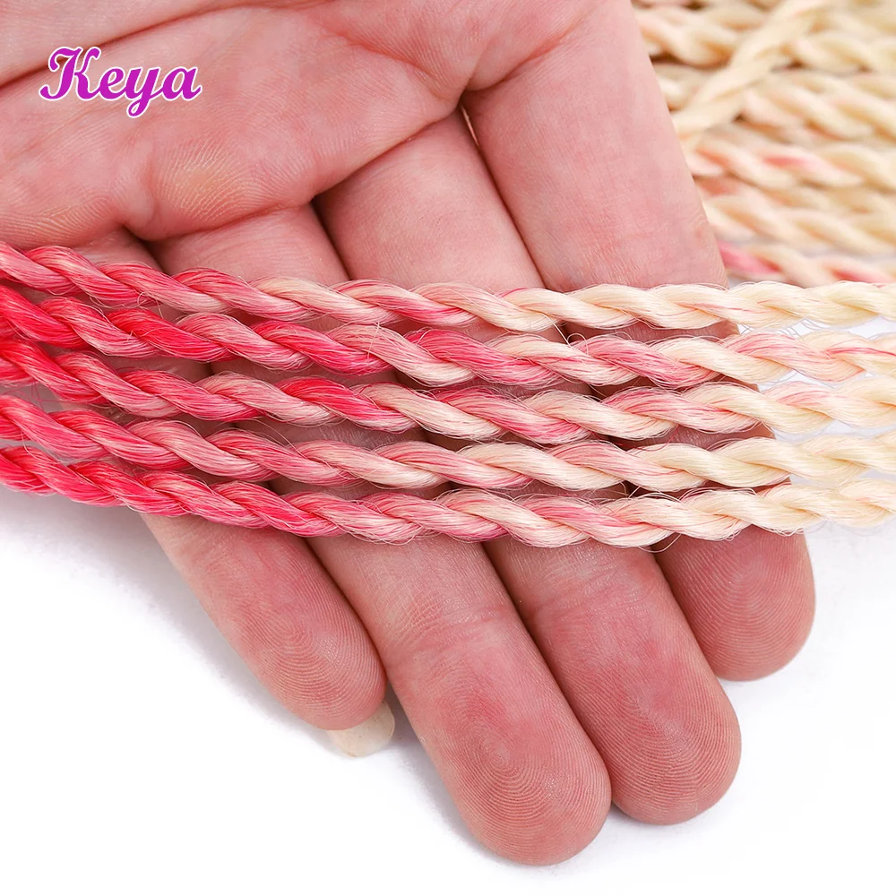 Keya Ombre Сенегальские накрученные волосы 6 шт./партия вязанные косы 30 корней
