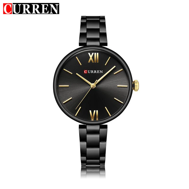 CURREN женские часы Montre Femme Модные браслет из нержавеющей стали с большим