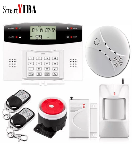 SmartYIBA домашняя охранная GSM сигнализация беспроводная 2G поддержка SMS & Набор