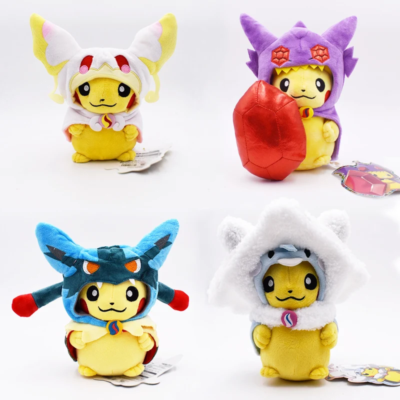 16-30 см Пикачу Косплей Чаризард Vulpix Gyarados мультфильм плюшевые куклы игрушки Аниме Пикачу мягкая игрушка для детей лучший подарок