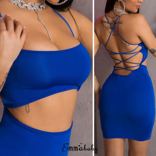 Модное женское Fake-2pc сексуальное облегающее платье на бретельках без рукавов с