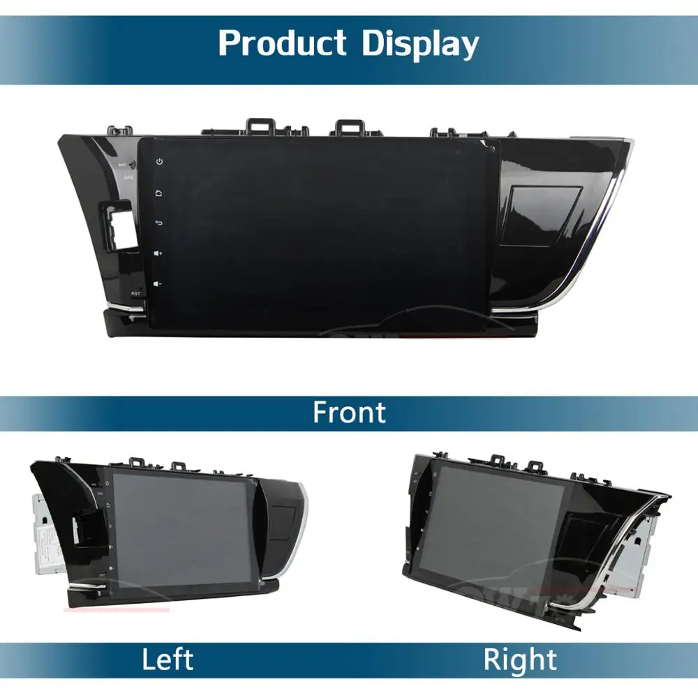 Автомагнитола 10 1 дюйма IPS 8 ядер 4 Гб ОЗУ + 64 ПЗУ Android 9 0 DVD GPS для Toyota Corolla E160 2014 2015 2016 DSP