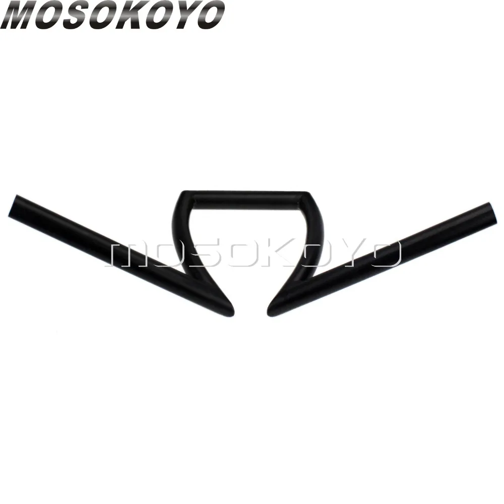 25 мм Z бар мотоцикл Кафе Racer 1 &quotчерный Drag Bar 23&quot Wide 8 &quotRise 6 5&quot вытяжной руль для