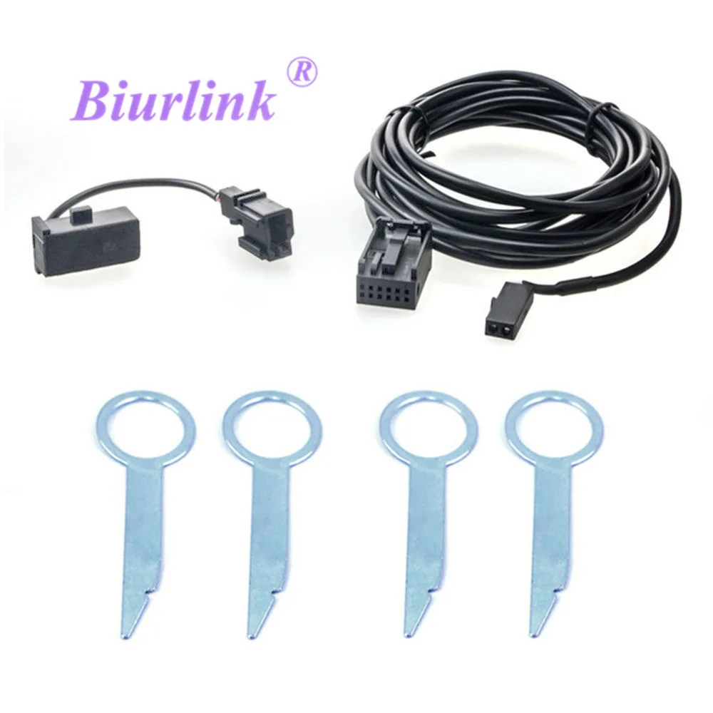 Biurlink 300 см RNS510 RNS315 RCD510 автомобильный радиомикрофон микрофон адаптер микрофона