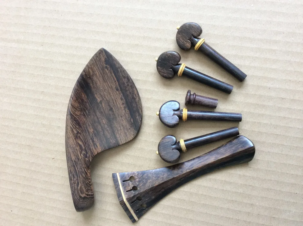 Один набор Альта фитинг из розового дерева Струнодержатель виолончели колышки