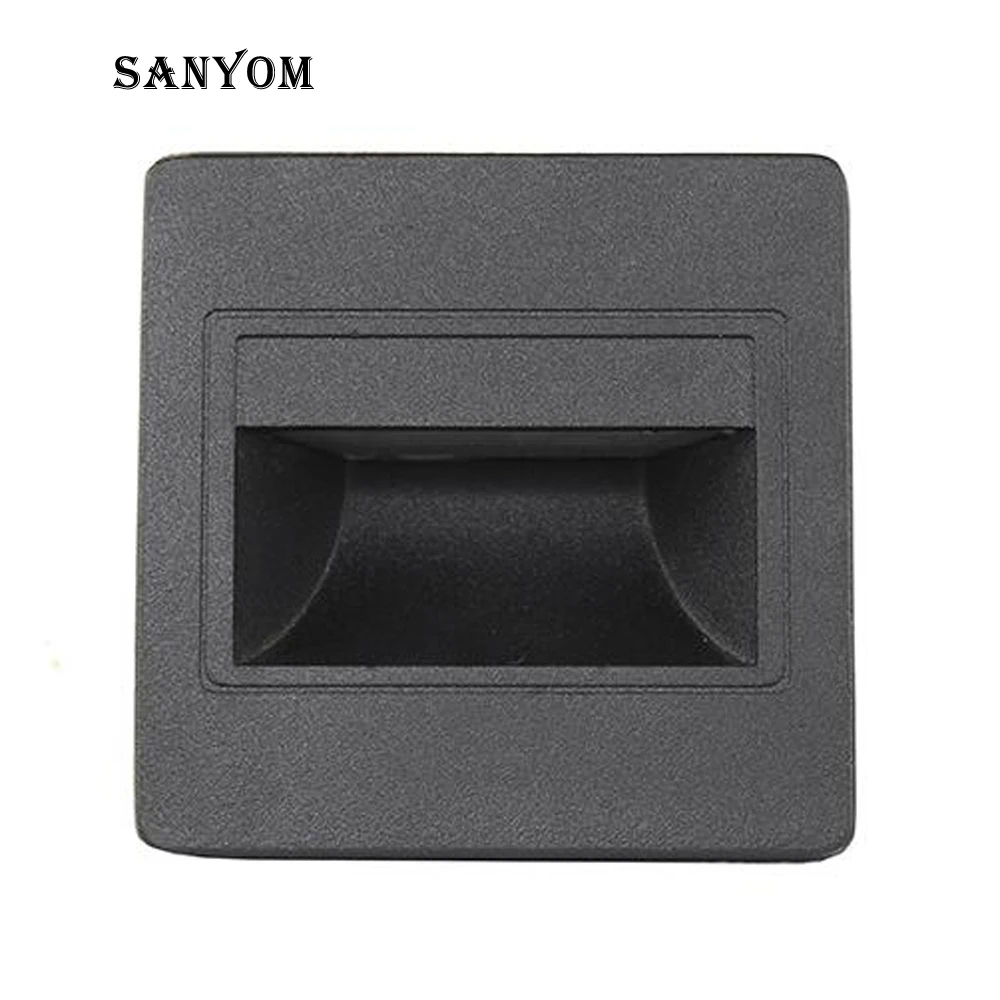 

Outdoor Waterproof Wall+Lamps LED Corridor Step Stair Stairway Bracket Light Embedded Square Wall Corner Lamp Villa Customized