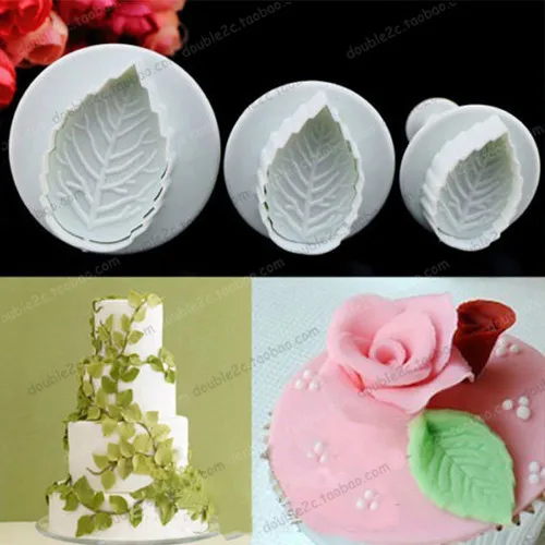 Фрезер для украшения тортов набор из 3 предметов|plunger cutter set|fondant cake decorating toolscake tools |
