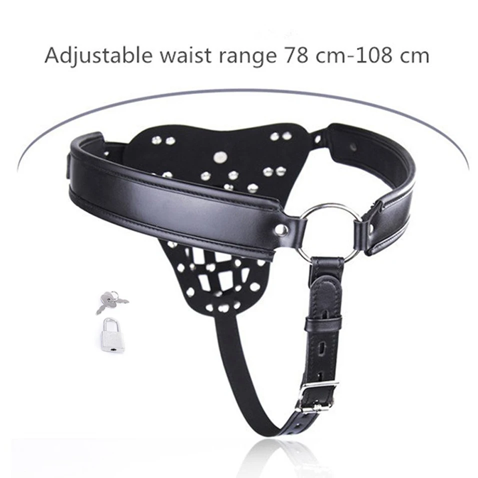 CamaTech кожаное Целомудрие ремень на жгут клетка для петуха секс брюки Исправлена