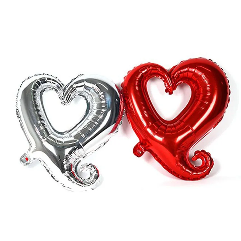 2018 Promotion New Helium Fashion 500pcs 18 Inch Hook Heart Shaped Balloon Foil Wedding Decoration Birthday Gogo Aluminum Toy | Дом и сад