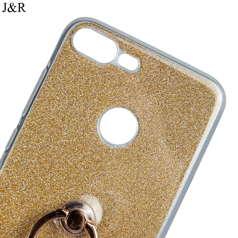 Bling Glitter Case for Huawei Honor 9 Lite Soft Silicone Cover 9Lite Fitted Cases Shining Phone Shell With Finger Ring |