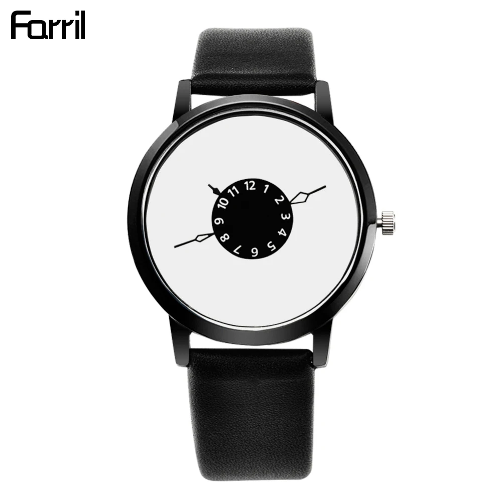 Модные минималистичные мужские часы новый дизайн указки циферблат кварцевые