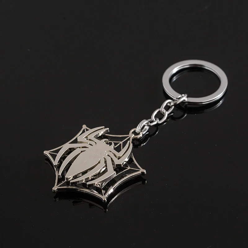 Новинка брелок с изображением Человека паука логотипом героя вращением для