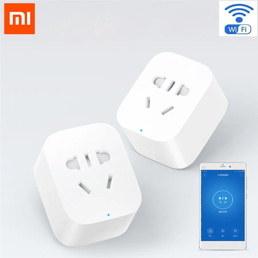 Mijia Xiaomi Смарт Wi-Fi разъем Wi-Fi версия дистанционное управление принимаем ЕС США AU штекер Адаптер с помощью Xiaomi Home APP