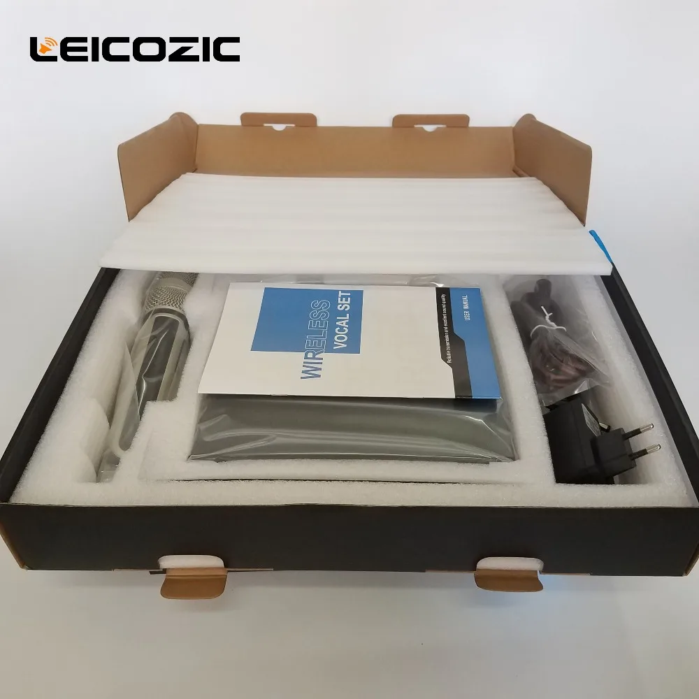 Leicozic SKM U9100 Профессиональный цифровой микрофон беспроводной истинный разнесенный микрофон для масштабной производительности skm микрофон