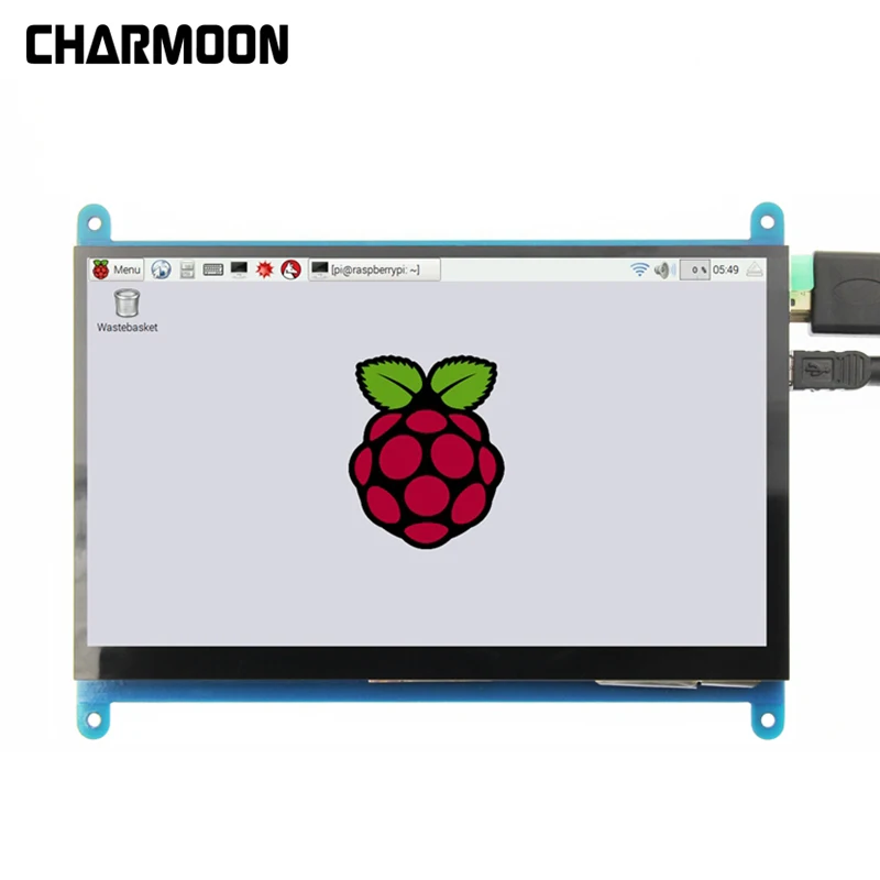 Для Raspberry pi 7 дюймов HDMI LCD емкостный 5 точечный сенсорный экран дисплей 1024*600