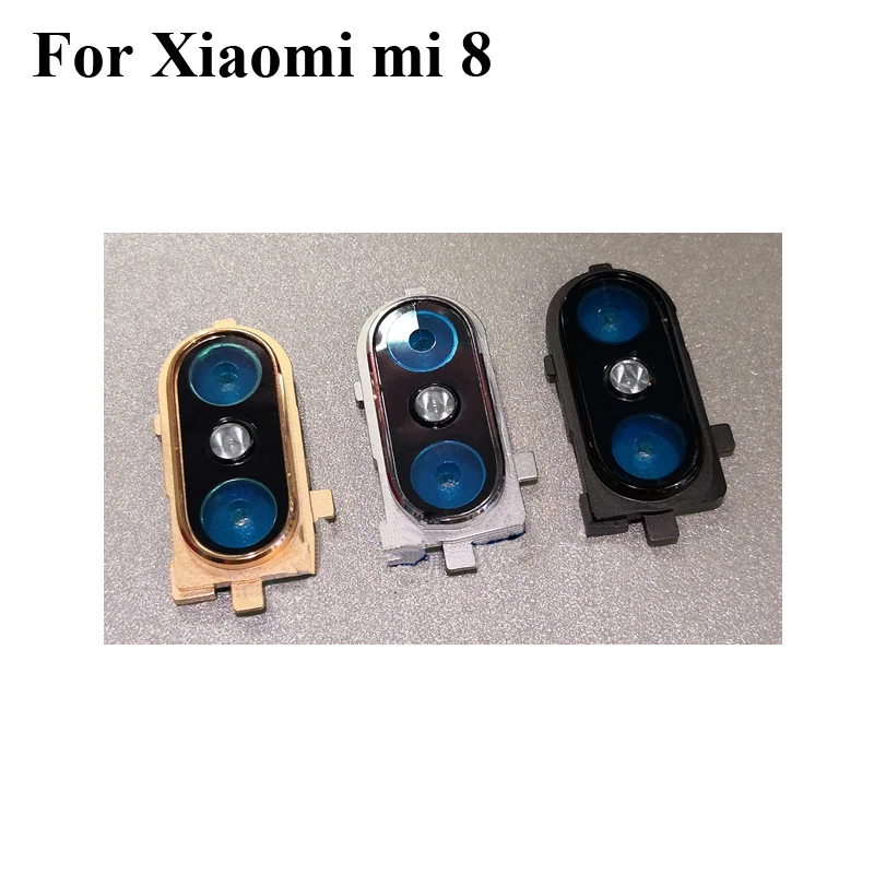 Для задней камеры Xiaomi Mi 8 Mi8 стеклянная линза + Крышка для запасные части корпуса