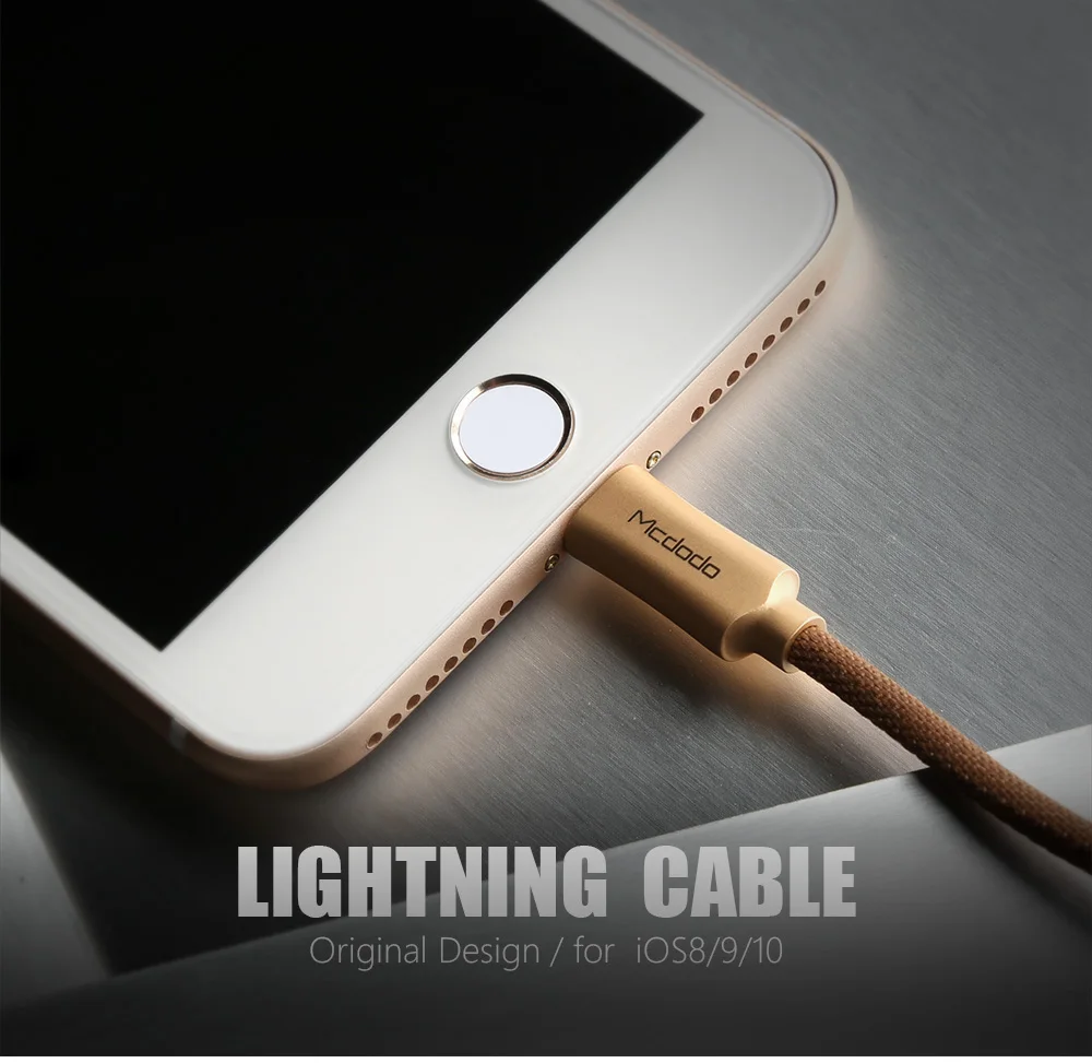 Кабель Mcdodo Lightning-USB для iPhone 7 Plus, 1,2 A, кабель для быстрой зарядки iPhone, 1,8 м, М, кабель для зарядки iPhone 5S 6