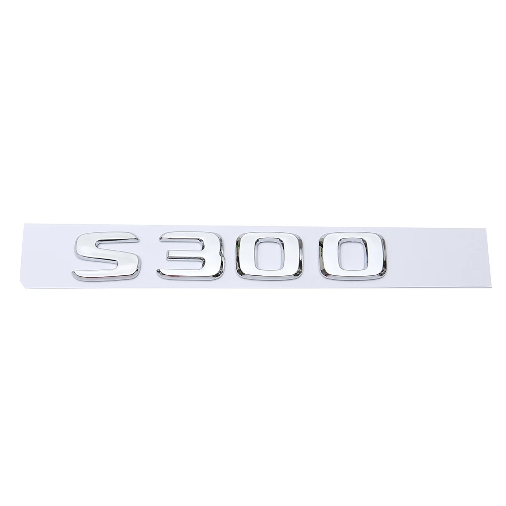 S300 Для Mercedes Benz S500 S500L S600 S600L S350 W111 W116 W126 W140 W220 W221 W222 багажника Задняя эмблема/Бейдж/логотип наклейка в виде надписи - Название цвета: S300