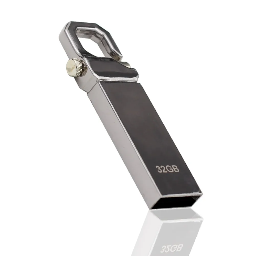 USB флеш-накопитель 64 ГБ металлическая Флэшка высокоскоростная USB флешка 32 ГБ флеш-накопитель реальная емкость 16 Гб USB Flash