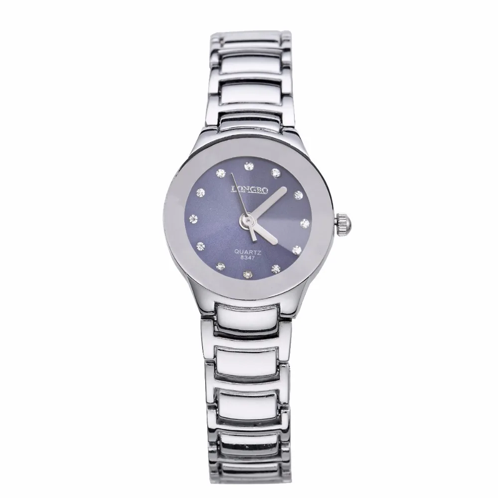 Longbo 2017 Топ Бренд роскошные часы для женщин и мужчин из нержавеющей стали