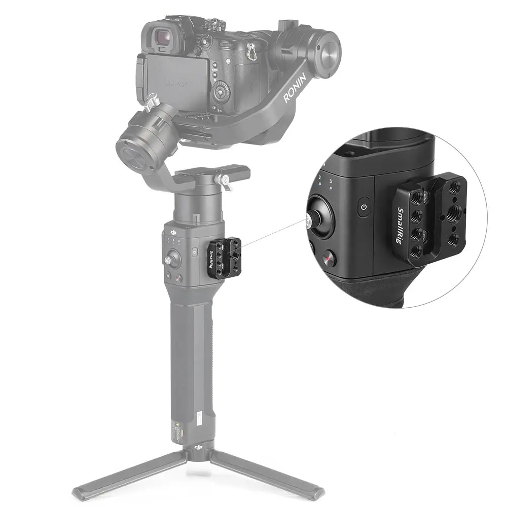 SmallRig 2 шт. Монтажная пластина для DJI Ronin S ручной карданный кронштейн с Рельсом Nato и резьбовыми монтажными отверстиями-2234