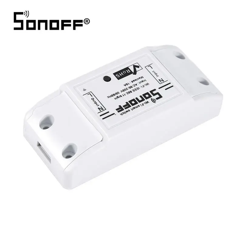 Sonoff умный переключатель Wi-Fi, мониторинг температуры и влажности, Wifi, умный переключатель, комплект домашней автоматизации, работает для Alexa Google Home