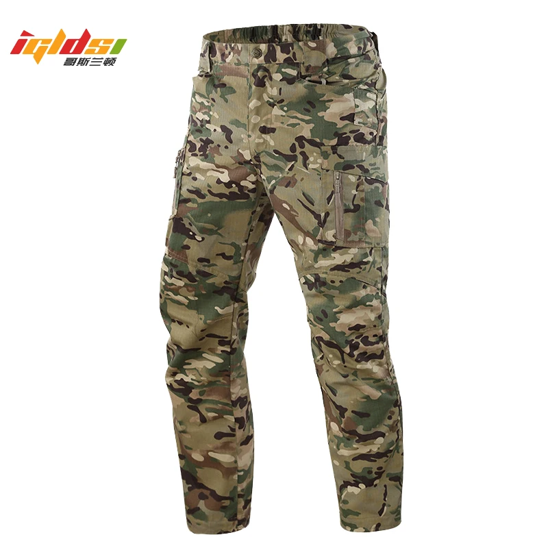 

IX9 Men Tactical Pants Multi Pockets Cargo Pants Autumn Military Combat Pants Casual Cotton Trousers SWAT Baggy Trousers S-5XL
