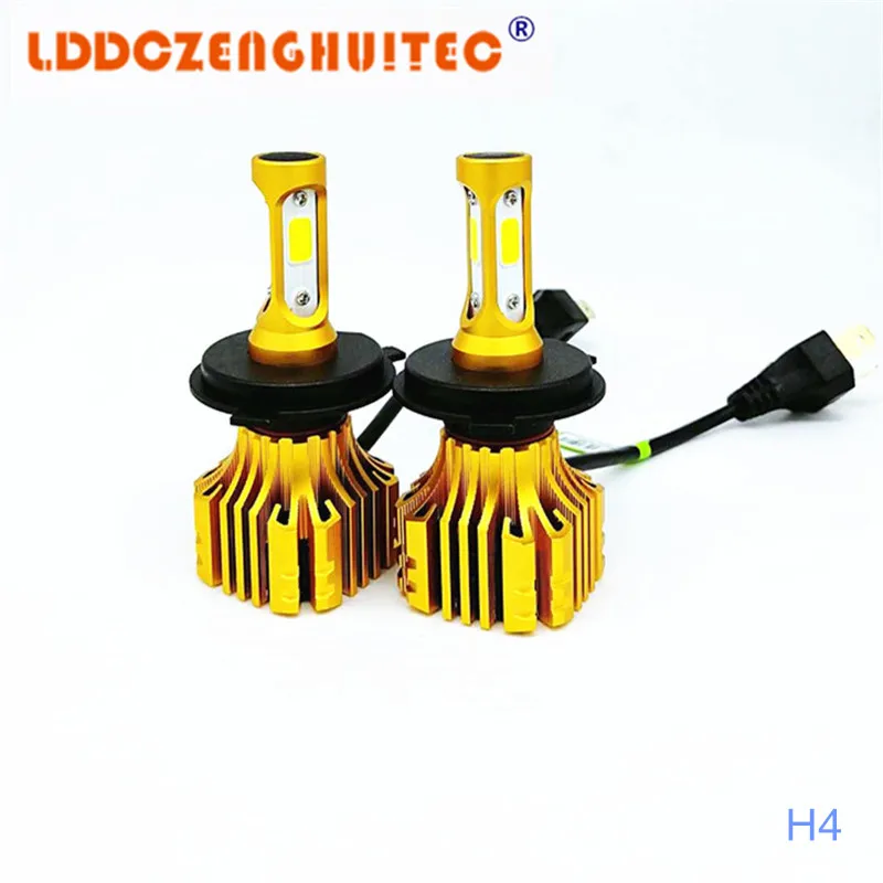LDDCZENGHUITEC S5 H4 H7 H11 H1 9005 9006 9007 COB светодиодный головной светильник 72 Вт все в одном