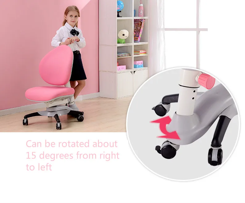 Adjustable Desk and Chair Set Love Fruit Learning Table Children Lifting Study Tables Chairs Kids Furniture |