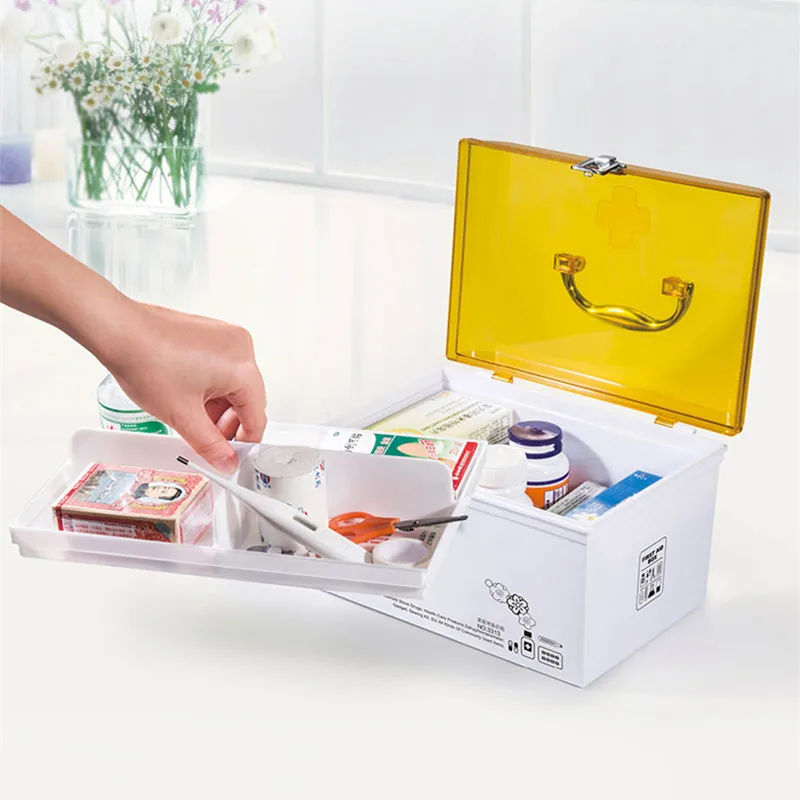 Новый домашний набор первой помощи из натурального пластика многослойный