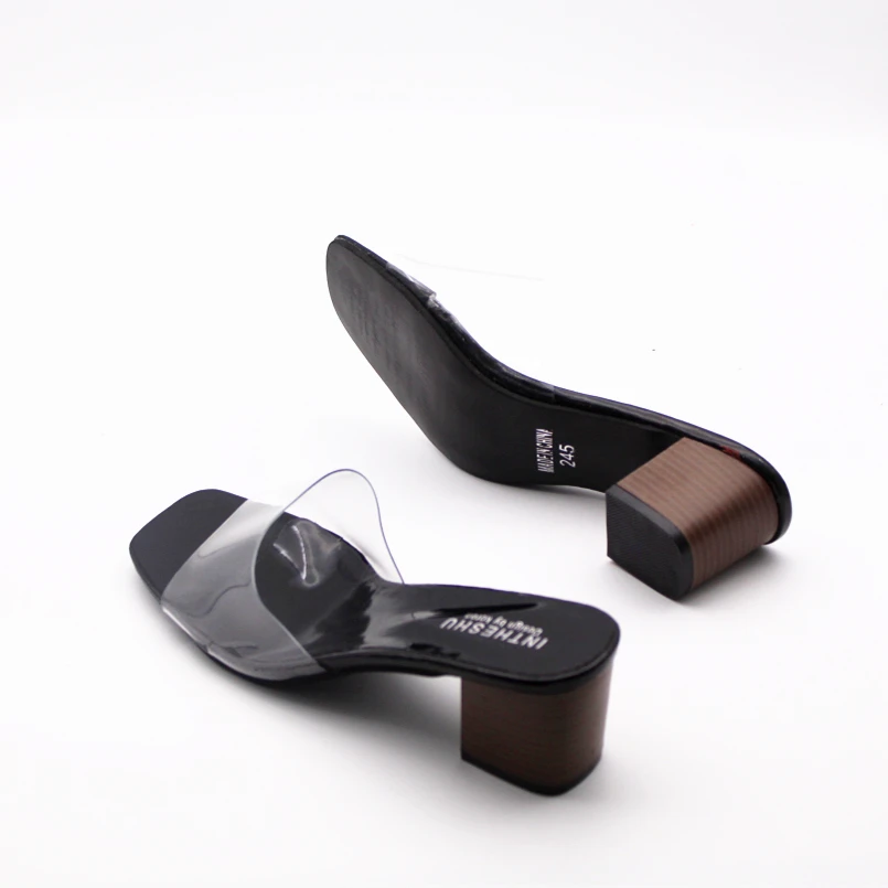 Sandalias de mujer; женские модные прозрачные босоножки на высоком каблуке; Милые Удобные женские летние босоножки без застежки; a776
