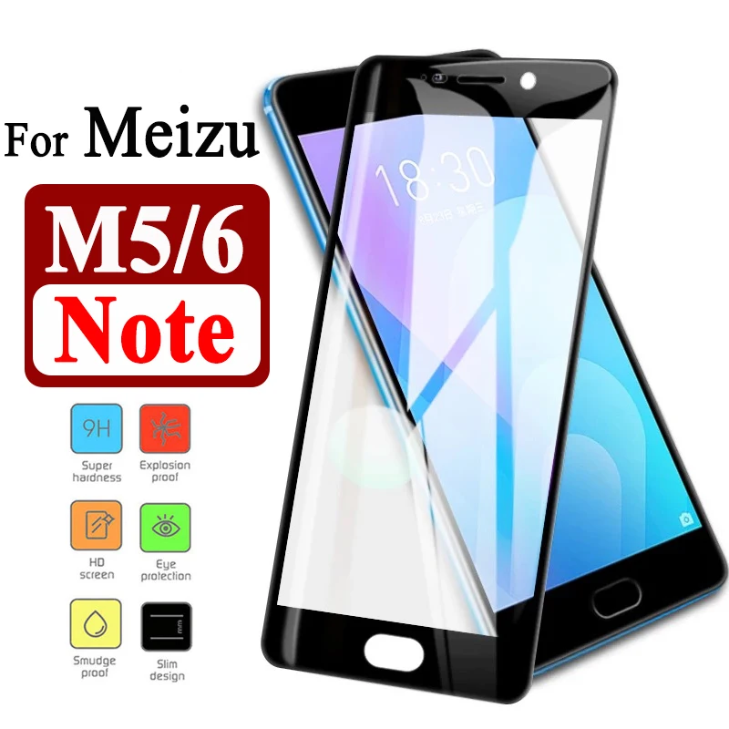 Защитное стекло на для meizu m5 m6 Примечание заставка протектор maisie м 5 6 tempered glas