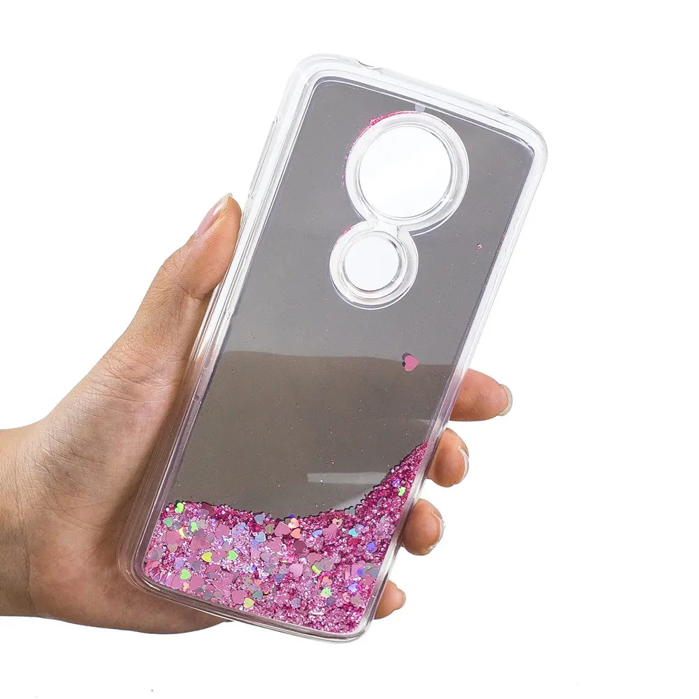 Зеркальный чехол для Motorola Moto E5 PLUS XT1924-4 с жидким зыбучим песком силиконовый E Plus Gen 5
