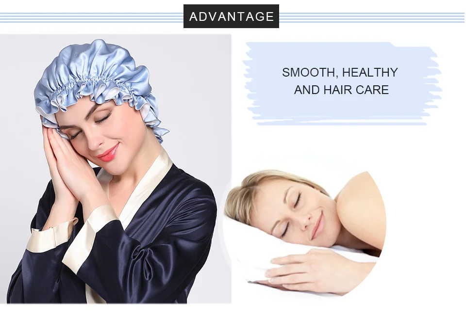 Lilysilk Double Silk Night Sleep Cap Luxury Women Hat Accessories Lady