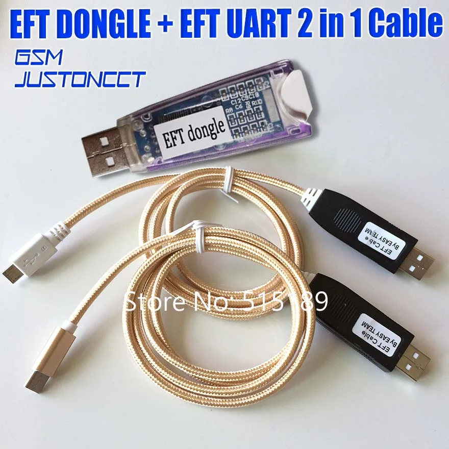 Новинка 100% оригинальная прошивка TEMA / EFT DONGLE ключ + кабель UART 2 в 1 | Мобильные