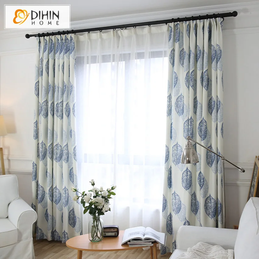 

DIHIN HOME Pastoral Curtain Blackout Curtains For Ketchen Room Living Room Curtains
